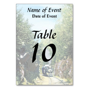 Steam Locomotive At Summit Cut, Green Mountain Table Number