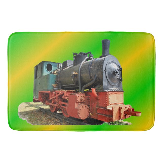 steam locomotive bath mat (Front)