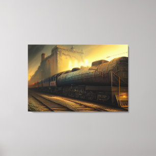 Steam Locomotive Canvas Print