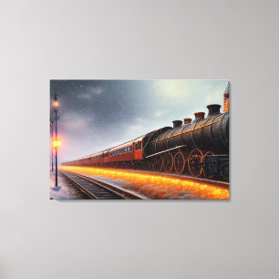 Steam Locomotive Canvas Print