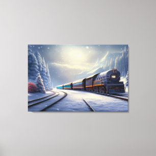 Steam Locomotive Canvas Print