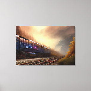 Steam Locomotive Canvas Print