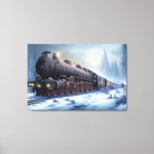 Steam Locomotive Canvas Print