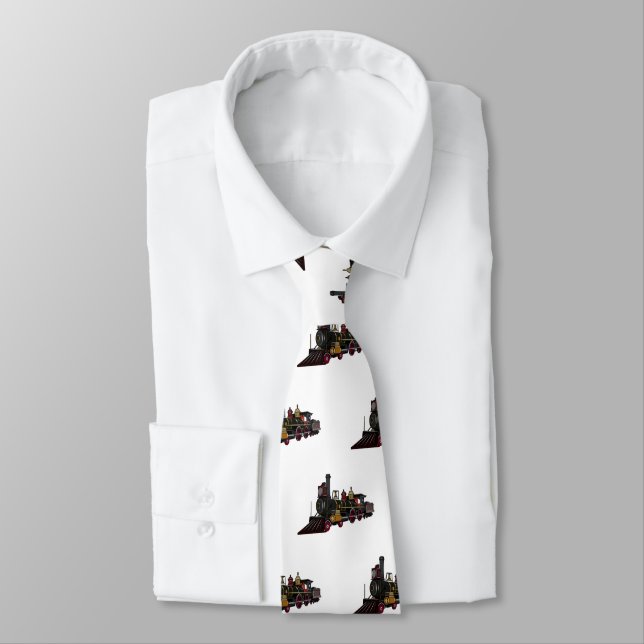 Steam locomotive cartoon illustration  tie (Tied)