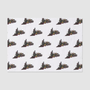 Steam locomotive cartoon illustration  tissue paper