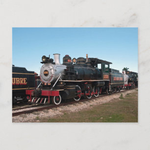 Steam locomotive, Cuba Postcard