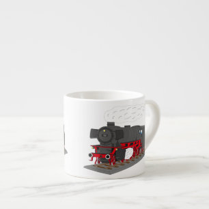 steam locomotive espresso cup