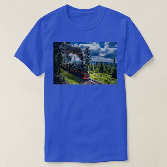 Steam locomotive Harz narrow gauge railways German T-Shirt (Design Front)