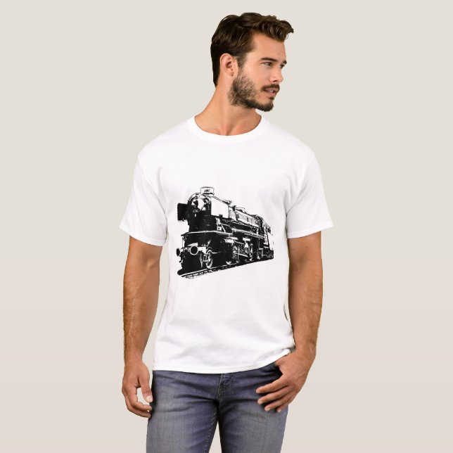 Steam Locomotive - High Contrast T-Shirt (Front Full)