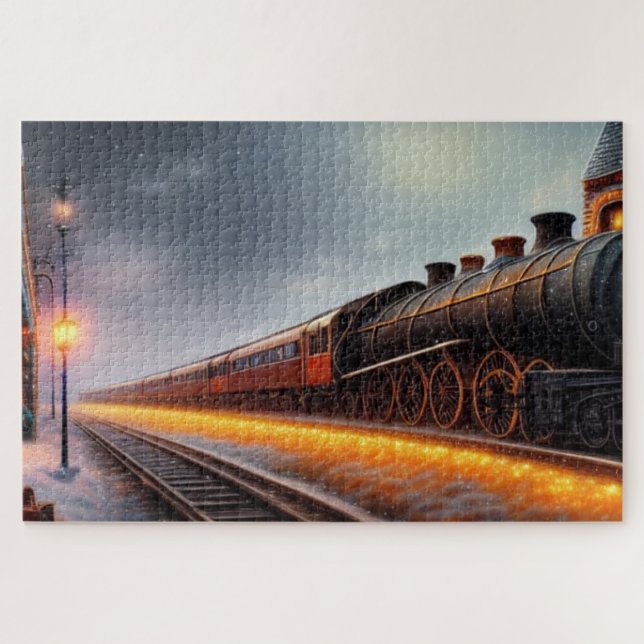 Steam Locomotive Jigsaw Puzzle (Horizontal)