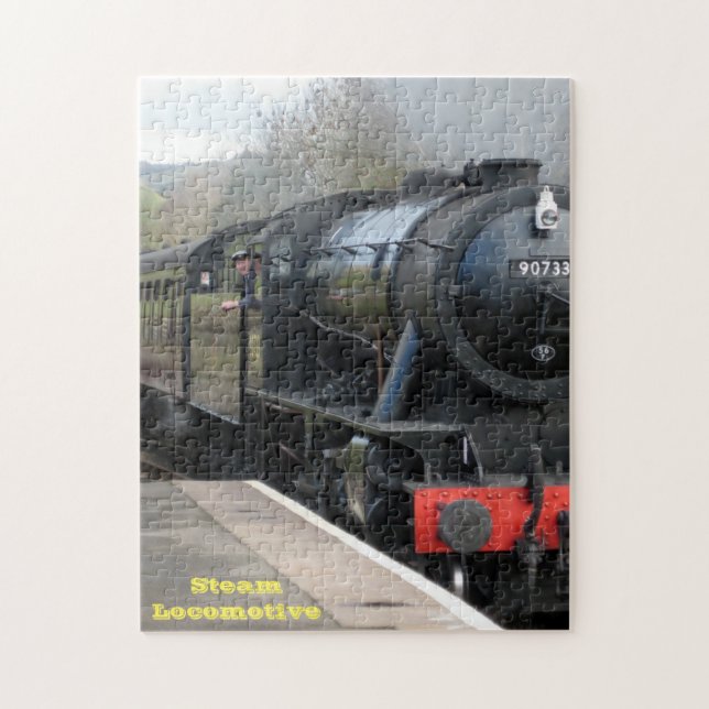 Steam Locomotive Jigsaw Puzzle (Vertical)