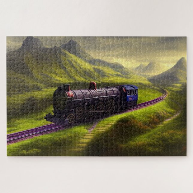 Steam Locomotive Jigsaw Puzzle (Horizontal)