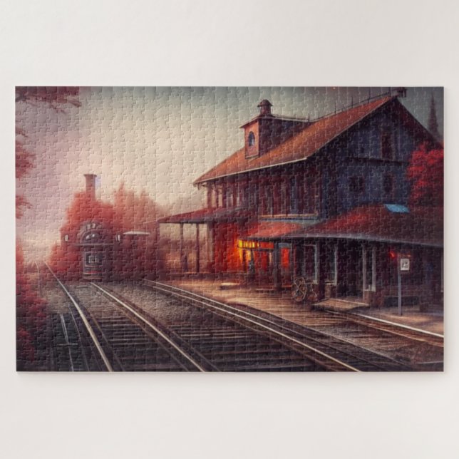 Steam Locomotive Jigsaw Puzzle (Horizontal)