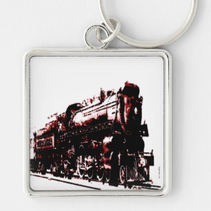 Steam Locomotive Keychain