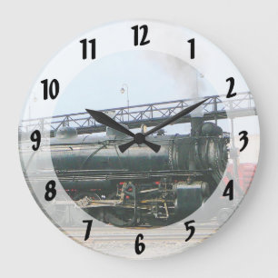 Steam Locomotive Large Clock
