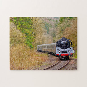 Steam Locomotive Maine. Jigsaw Puzzle