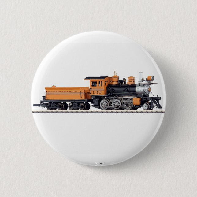 Steam Locomotive Mogul Button (Front)