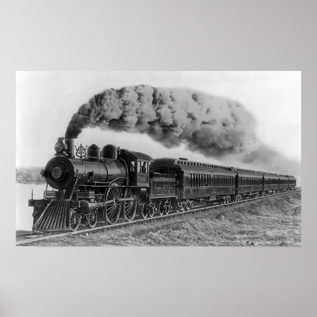Steam Locomotive No. 999 - C. 1893 Poster (Front)