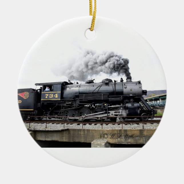 Steam Locomotive Ornament (Front)