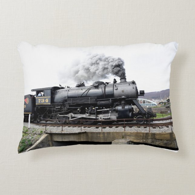 Steam Locomotive Pillow (Front)