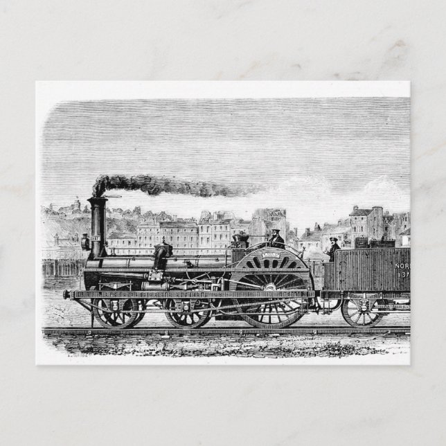 Steam locomotive postcard (Front)