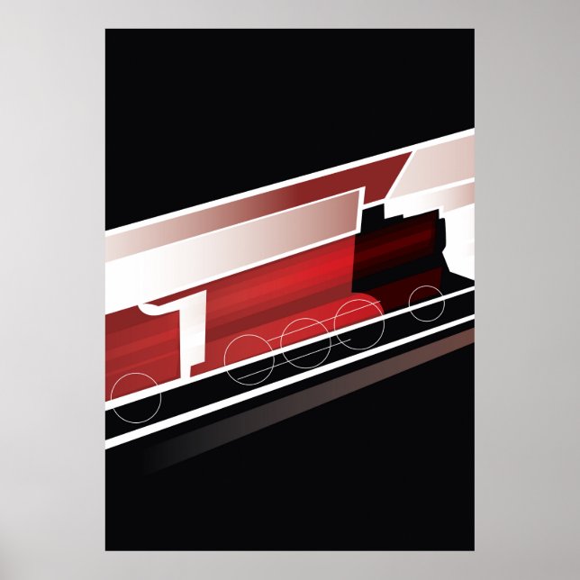 Steam Locomotive Poster (Front)
