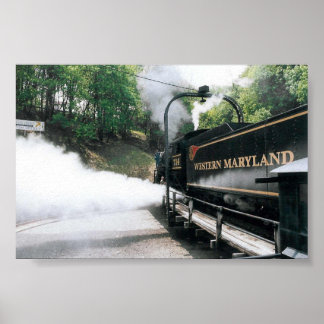 Steam Locomotive Poster