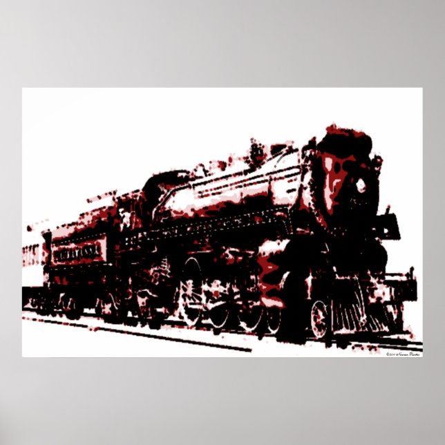 Steam Locomotive Print (Front)
