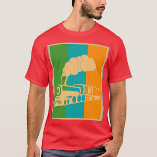 Steam Locomotive Railroad Retro Steam Locomotives T-Shirt