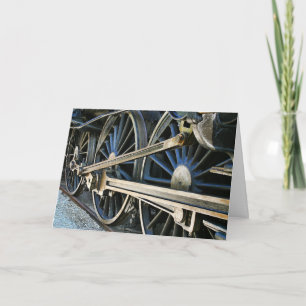 Steam Locomotive Trains Back On Track Get Well Card
