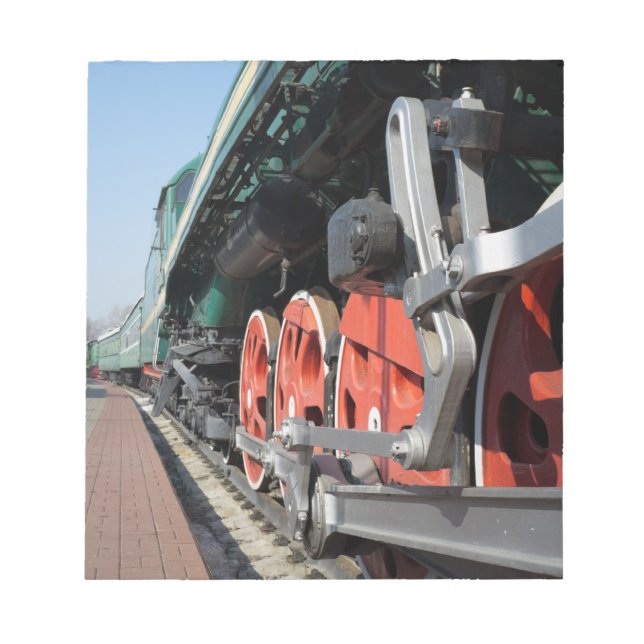 Steam locomotive wheels notepad (Front)