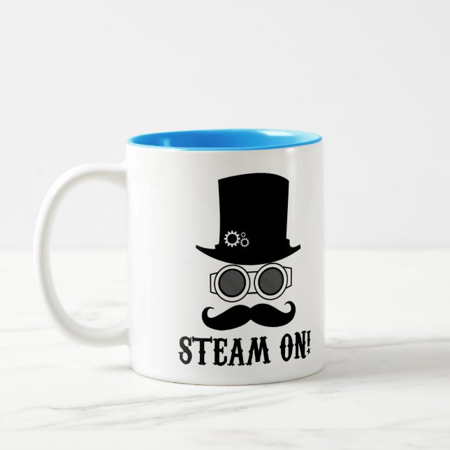 Steam on! Two-Tone coffee mug (Left)