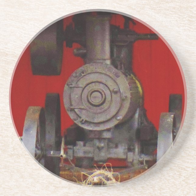 Steam powered Antique Tracter Coaster (Front)