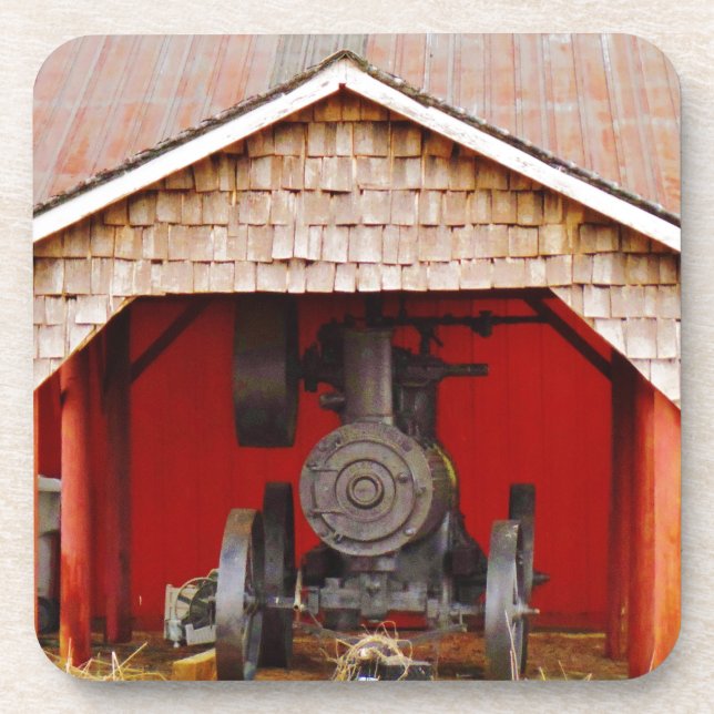 Steam powered Antique Tracter Coaster (Front)