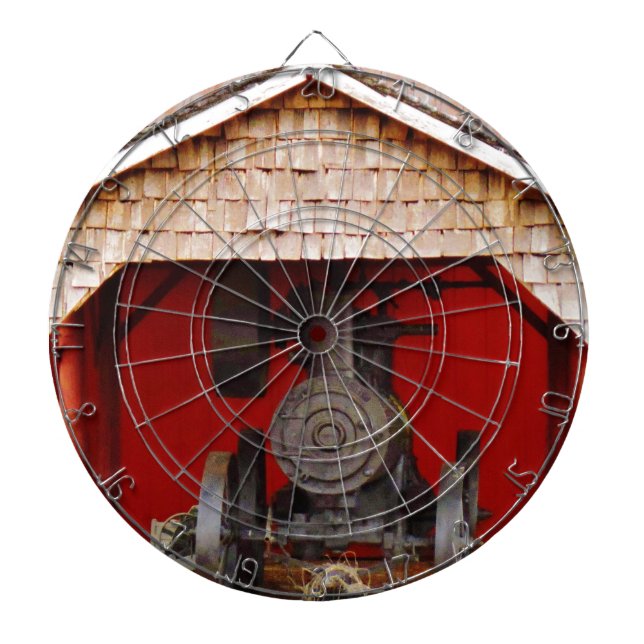 Steam powered Antique Tracter Dartboard (Front)