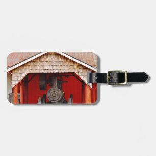 Steam powered Antique Tracter Luggage Tag