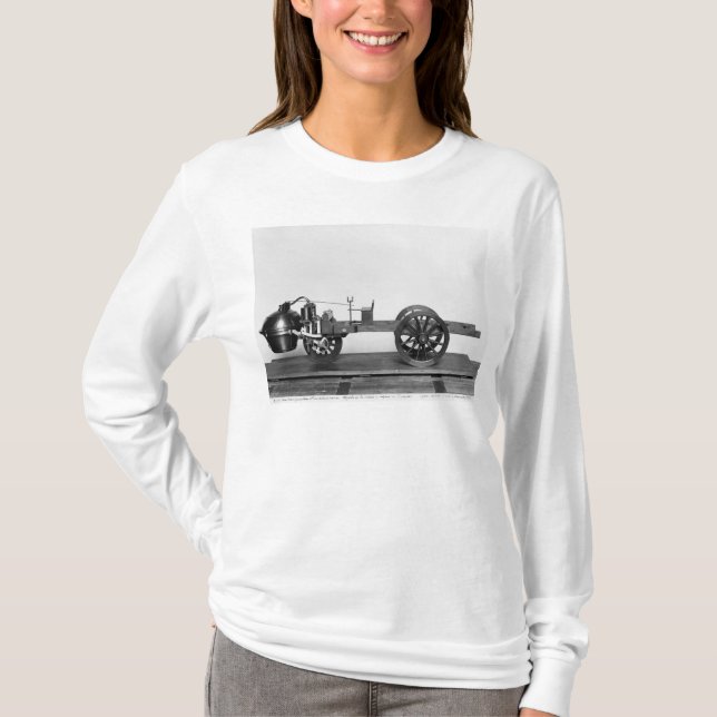 Steam-powered car invented T-Shirt (Front)