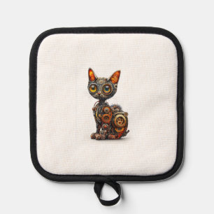 Steam Powered Purr � Steampunk Robot Cat Pot Holder