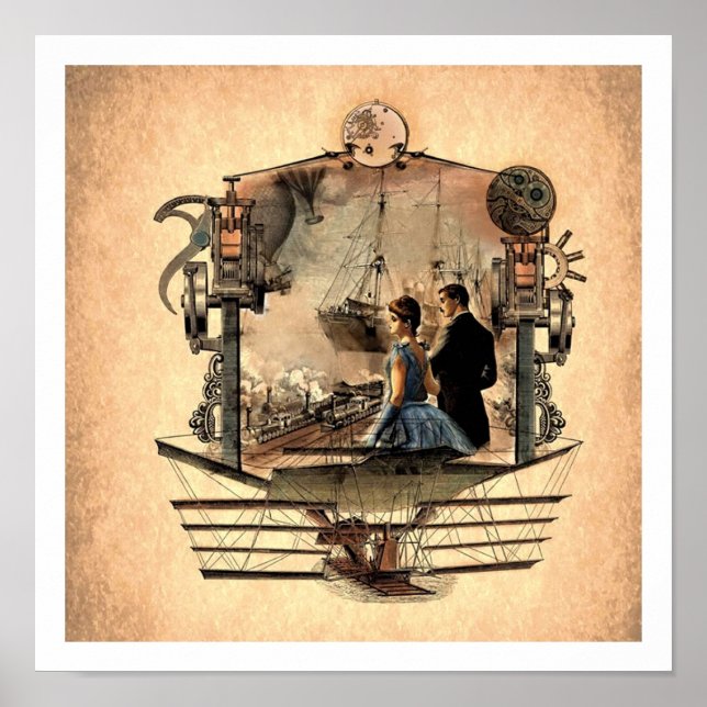 Steam Punk Art Poster 12x12 (Front)