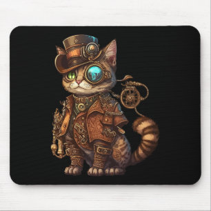 Steam Punk Cat Kitten Kitty Steampunk  Mouse Mat
