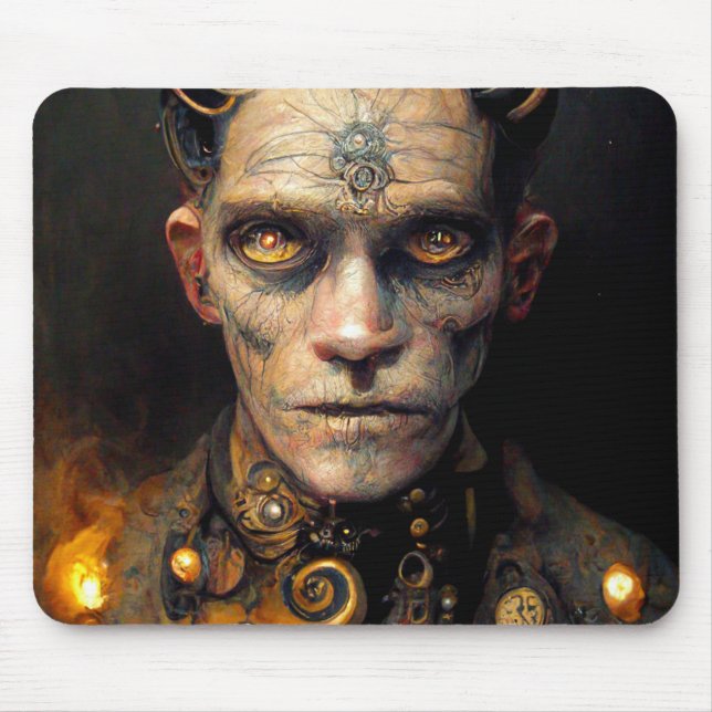 Steam Punk Celestial Demon Mouse Mat (Front)