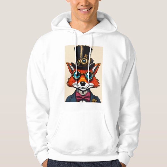 Steam Punk Fox Bow Tie Top Hat Colour Plague (Front)