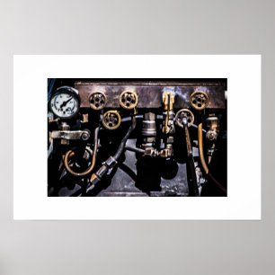 Steam Punk Gears and Gauges Poster