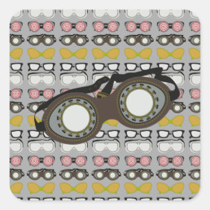 Steam Punk Goggles Square Sticker
