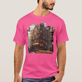 Steam Punk Mechanical City Steampunk City Aestheti T-Shirt