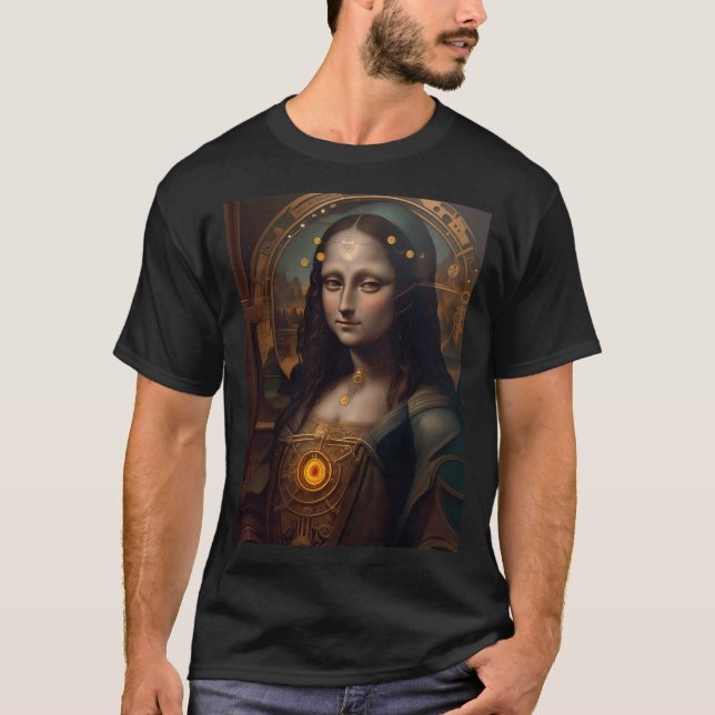 Steam Punk Mona Lisa  T-Shirt (Front)