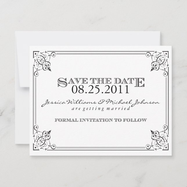 Steam Punk Save the Date (Front)