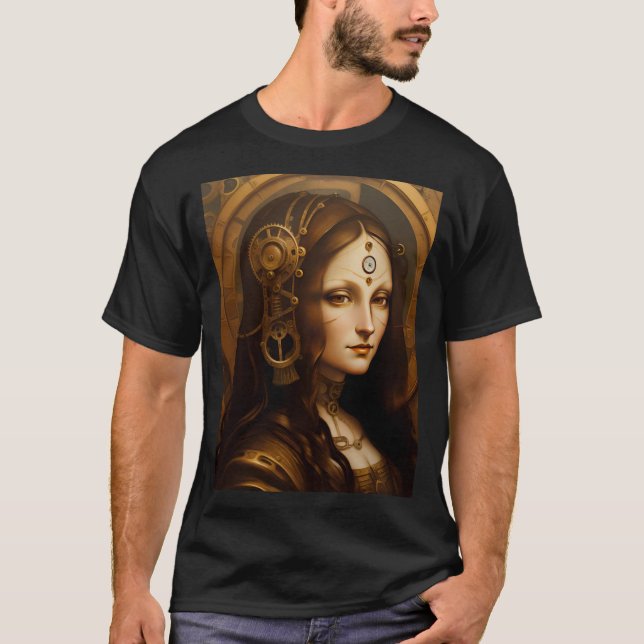 Steam Punky Mona Lisa T-Shirt (Front)