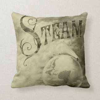 Steam Runs The World 1904 Cushion