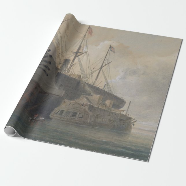 Steam Ship Furniture Decoupage Paper (Unrolled)